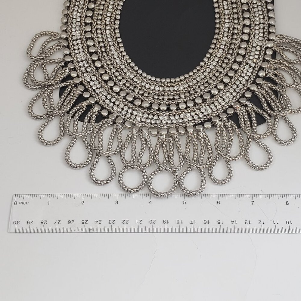 Ashley Stewart Silver Tone Statement Necklace Set - image 7